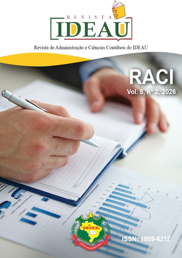 					Visualizar v. 5 n. 2 (2026): RACI - Revista de Administração e Ciências Contábeis do IDEAU
				